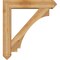 Ekena Millwork Imperial Arts and Crafts Rough Sawn Bracket w/ Offset Brace, Western Red Cedar, 8"W x 40"D x 44"H BKT0806X40X44IMP03RWR - alternate 4
